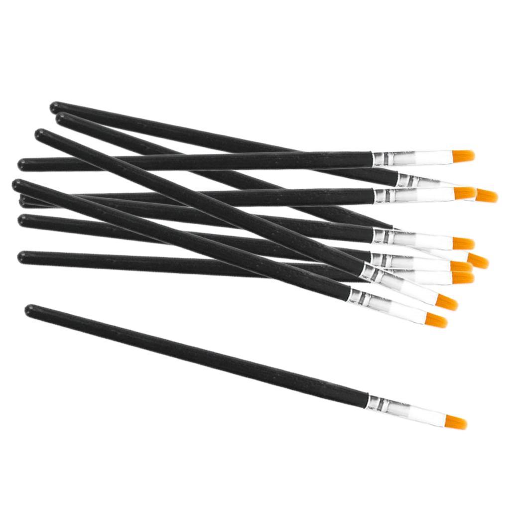 Flat Paint Brushes Set 10Pcs Art Paintbrushes for Kids/