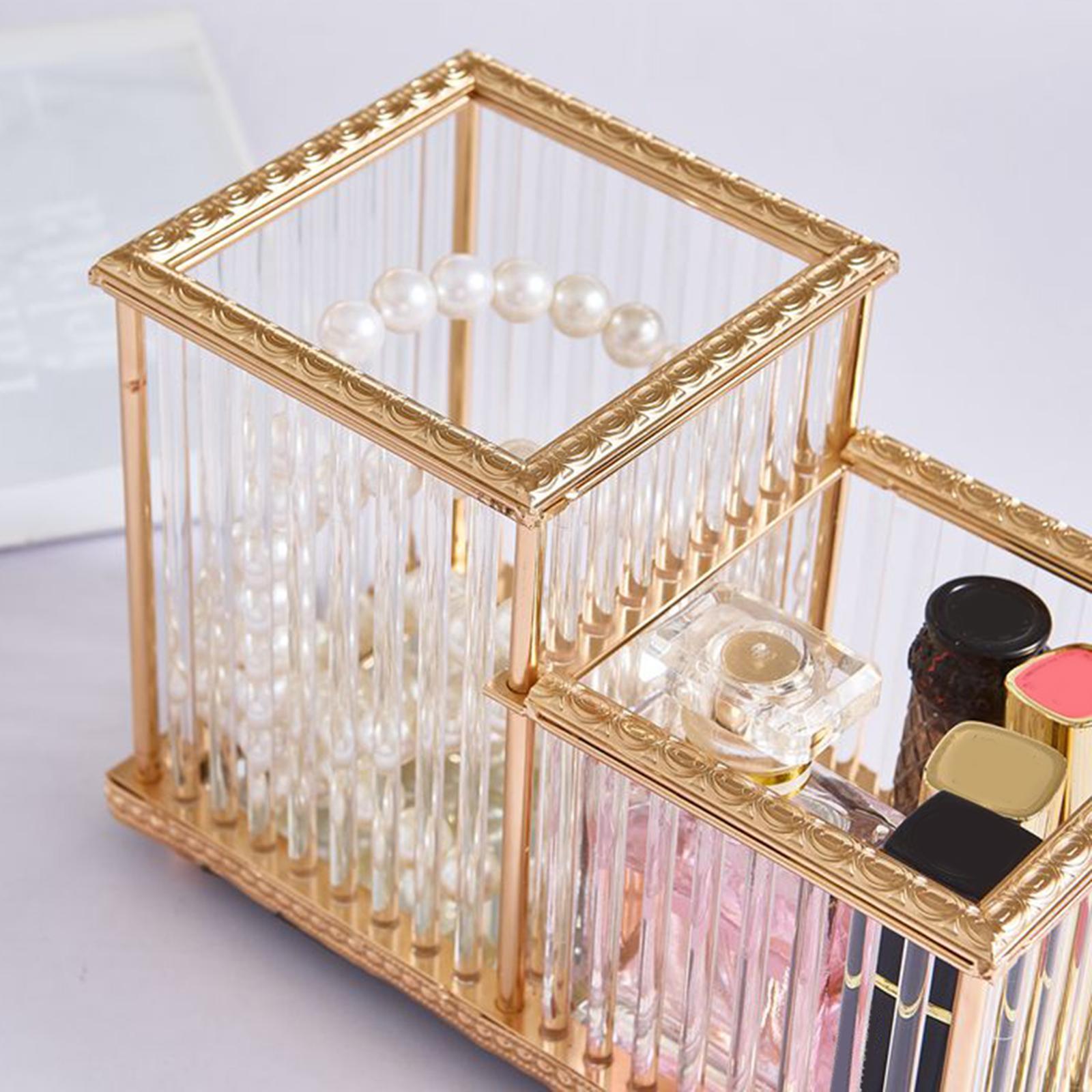 Acrylic Makeup Brush Holder Desk Organizer Cosmetic Brushes Eyebrow Pencil  Storage Pen Holder Container, Gift for Women