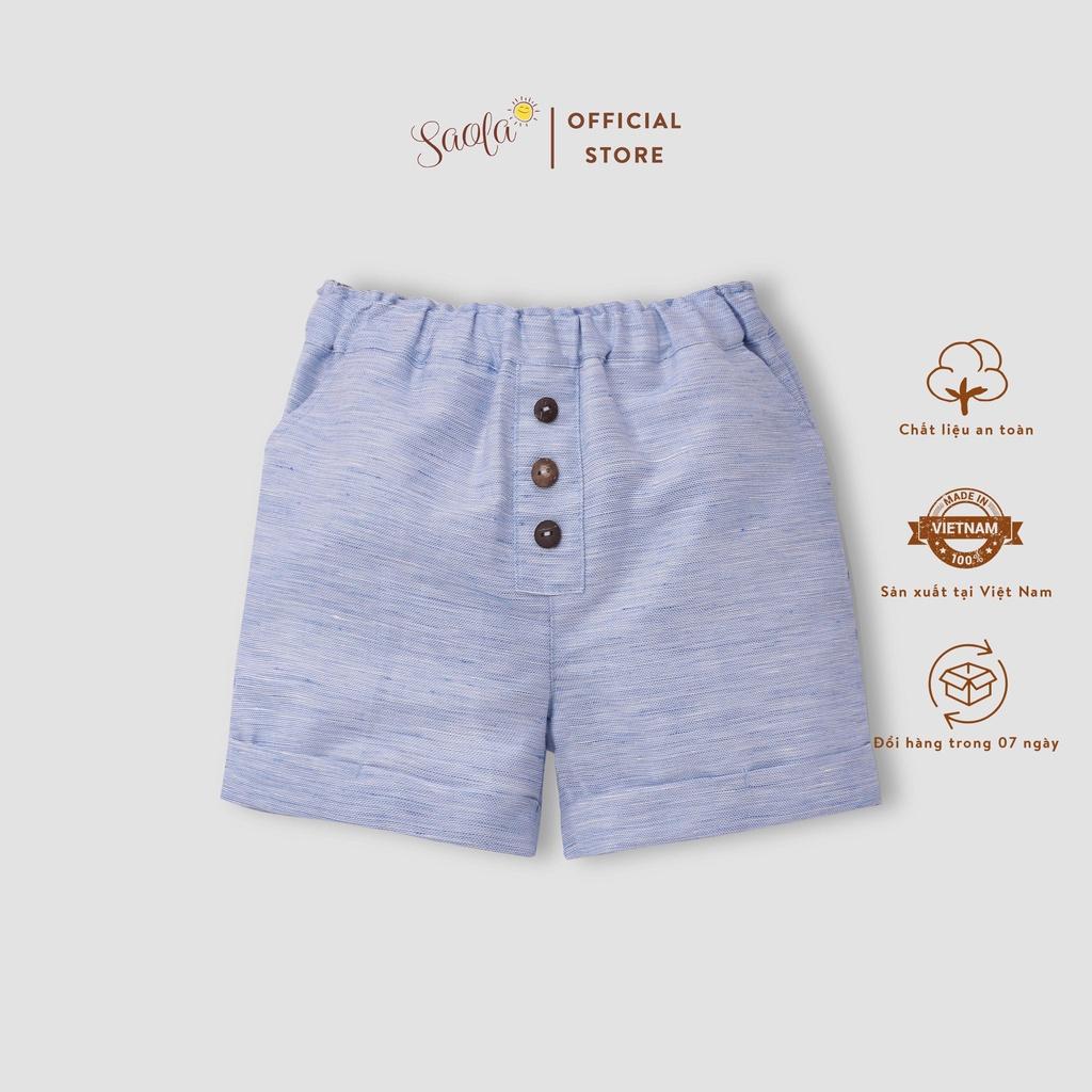 Quần Short Linen Cho Bé Trai - ROY SHORTS - PAL007 - SAOLA KIDS CLOTHING