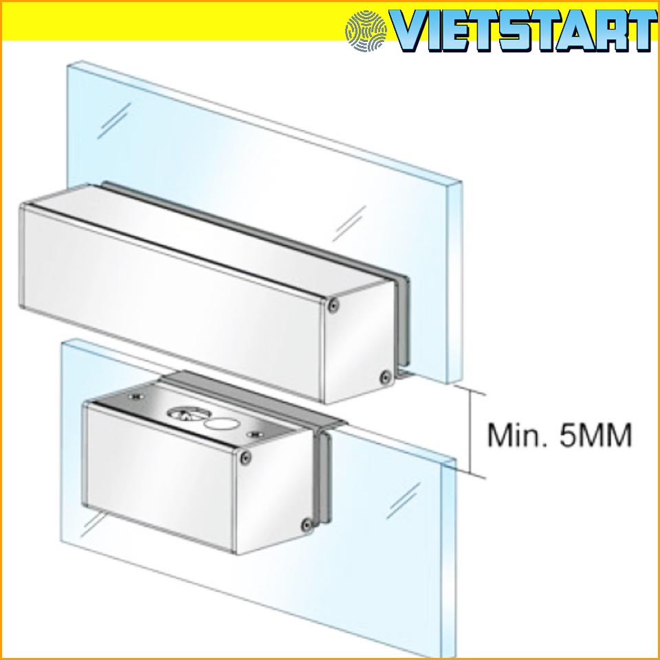 KHÓA CHỐT TỪ ELI-100 Dùng cho cửa kính, cửa gỗ, cửa thép…lực hút 600 LBS tương đương 300 kgs