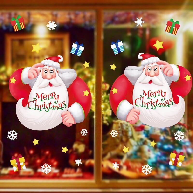 Drcal trang trí Noel Hít Tĩnh Điện - Ông Già giáng sinh Mập ú đáng yêu