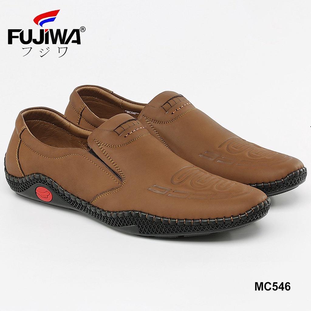 Giày Lười Da Nam Da Bò Fujiwa - MC546. Da bò cao cấp, đế cao su tạo độ bám tốt, bền bỉ theo thời gian