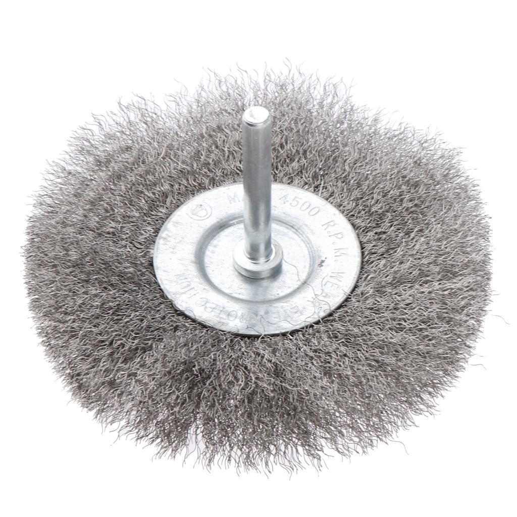 2Pcs Polishing Brush Wire Wheel Brushes for Drill Rotary Tool 100mm