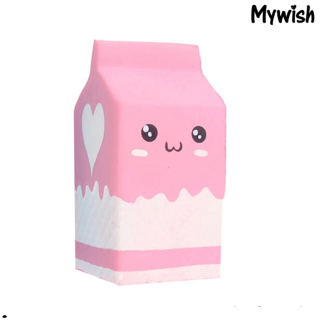 Đồ Chơi Xốp Squishy Giảm Stress Hình Bình Sữa Dễ Thương Cho Bé