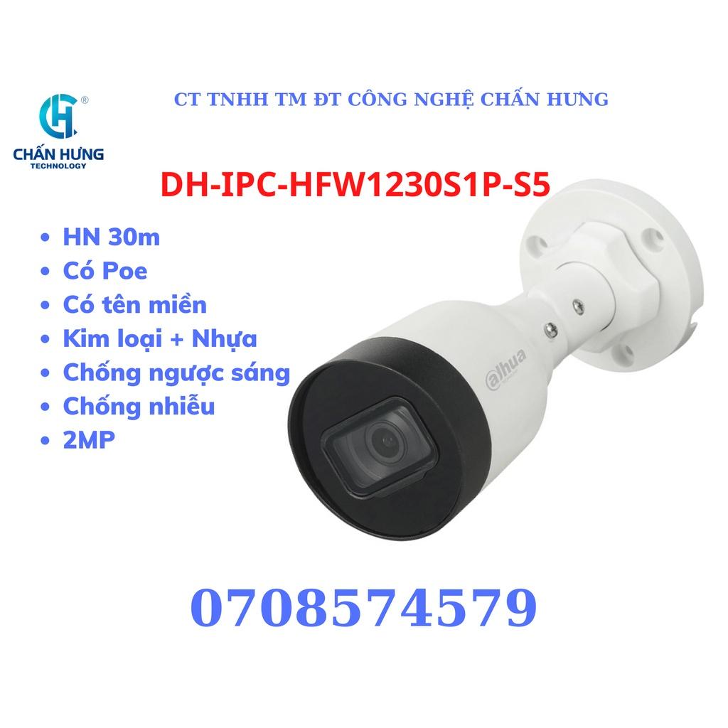 Camera IP DAHUA DH-IPC-HFW1230S1P-S5 hồng ngoại 2.0 Megapixel- Hàng chính hãng