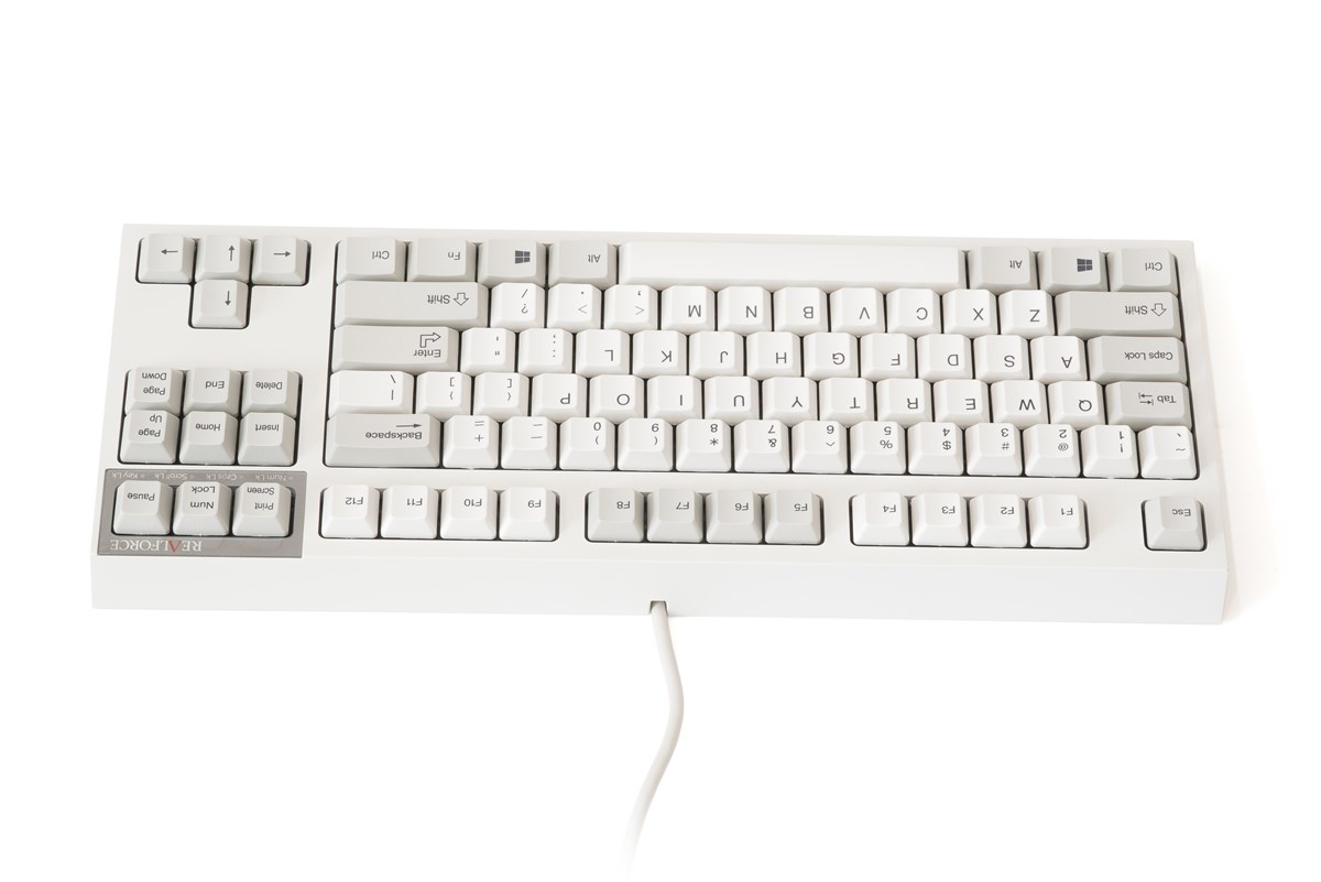 Bàn phím cơ Realforce R2 Standard Tenkeyless White Variable - Hàng Chính Hãng