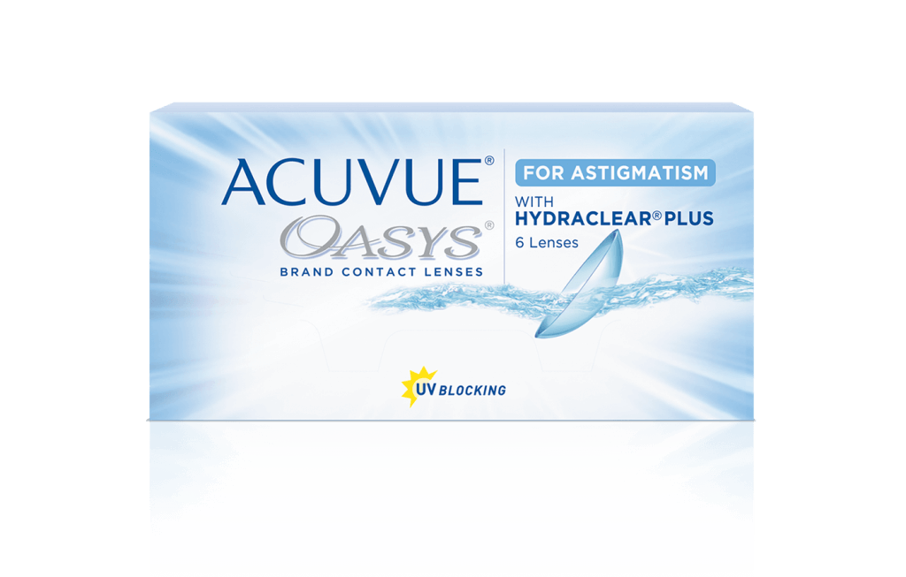 Kính áp tròng ACUVUE loạn thị loại 2 tuần của Mỹ-Trục 180 - -2.25 - C-1.25,Ax180