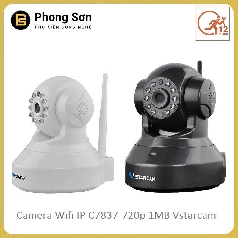 Camera wifi ip C7837 Vstarcam HD720 (màu đen+trắng ) - Hàng Chính hãng