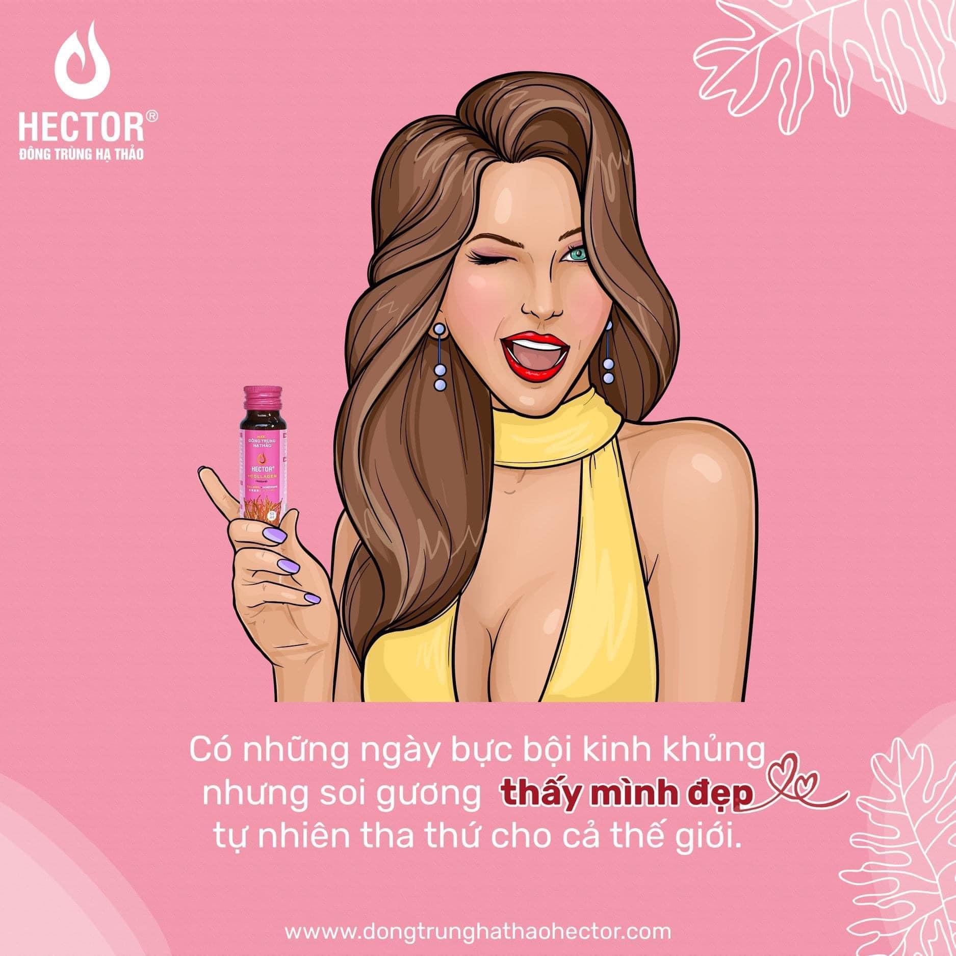 Nước Đông Trùng Hạ Thảo Hector Collagen - Hàng chính hãng