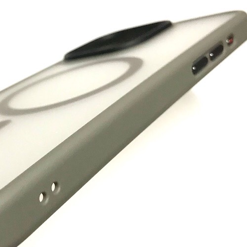 Ốp lưng cho iPhone 15 Pro Max Mag Safe Shock nhám viền màu chống sốc