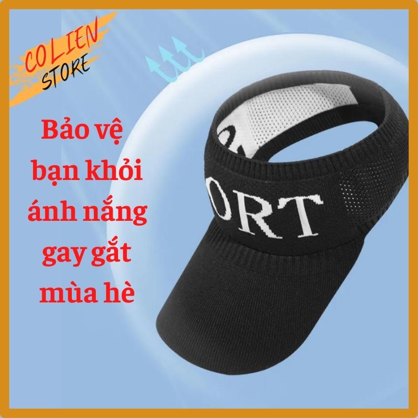 Mũ Lưỡi Trai Nửa Đầu Sport Thời Trang Đan Kết Từ Len Sợi Mảnh Thoáng Khí Co Giãn Không Xù Lông