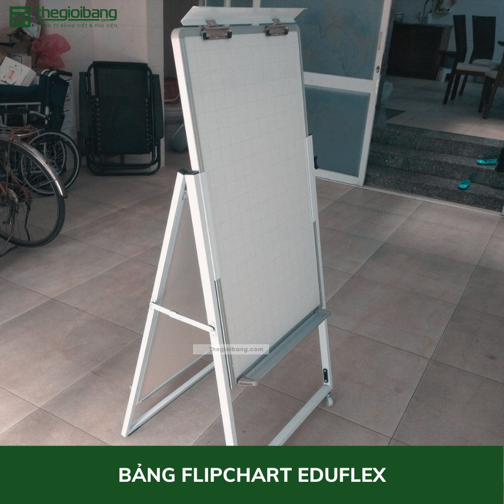 Bảng Flipchart 2 Mặt EduFlex Dạy Học Cho Bé - Kích Thước 60x100cm - Bảng Tân Hà - Tặng Phụ Kiện