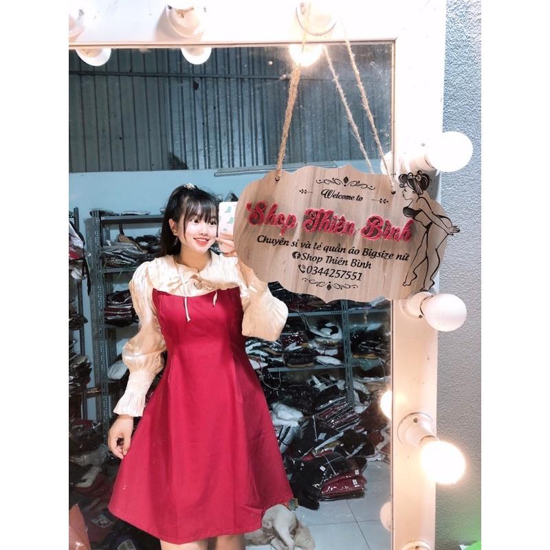 Đầm thuỷ thủ phối tơ bóng