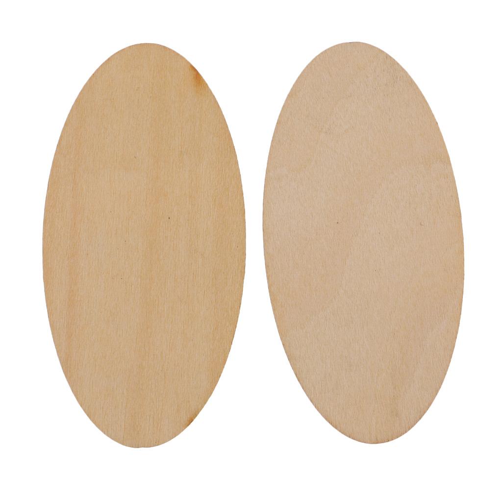 40 Pcs Gỗ Tự Nhiên Cái Chưa Hoàn Thành Bằng Gỗ Thủ Công DIY 60X30 Mm/80X40 Mm