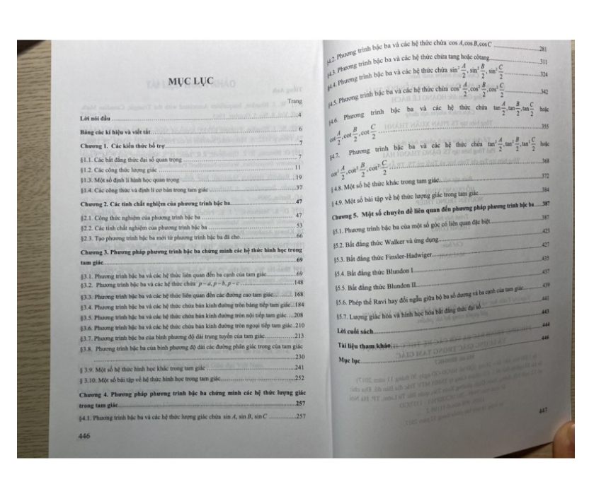 Sách - Phương trình bậc ba với các hệ thức hình học và lượng giác trong tam giác
