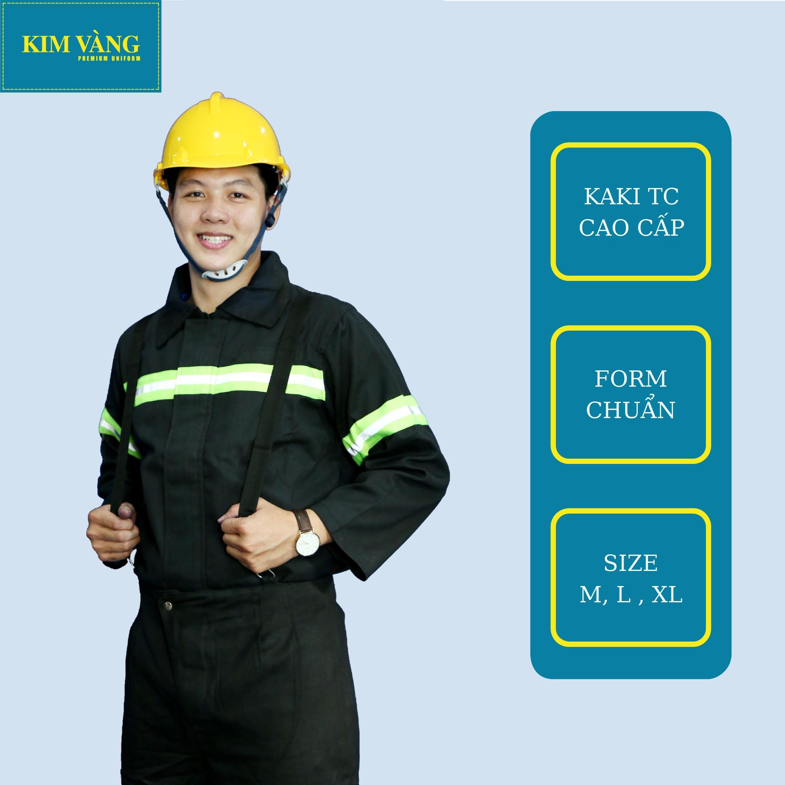 Bộ đồng phục phòng cháy chữa cháy đồng phục bảo hộ lao động chất liệu Kaki