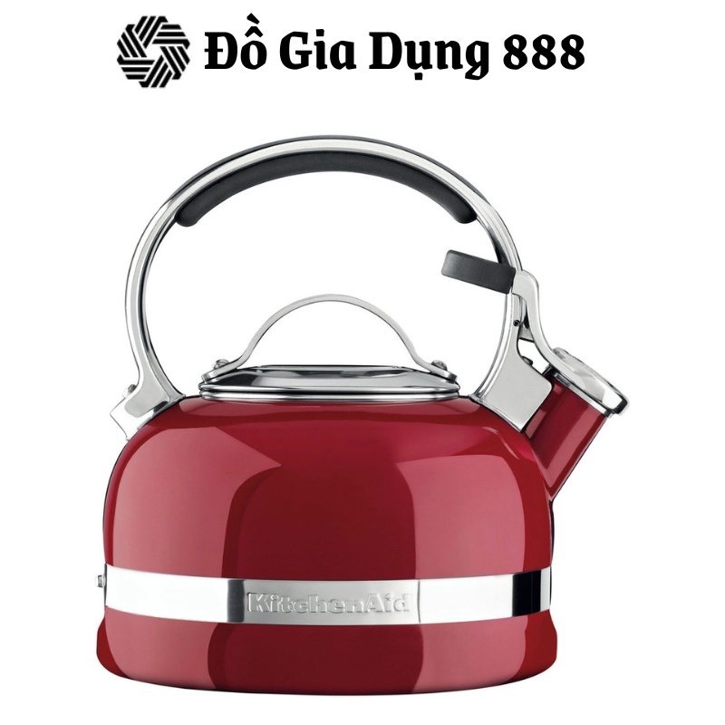 Ấm Đun Nước Bếp Từ KitchenAid STOVETOP, Dung Tích 1,9L, Chất Liệu Thép Không Gỉ, Nhập Đức