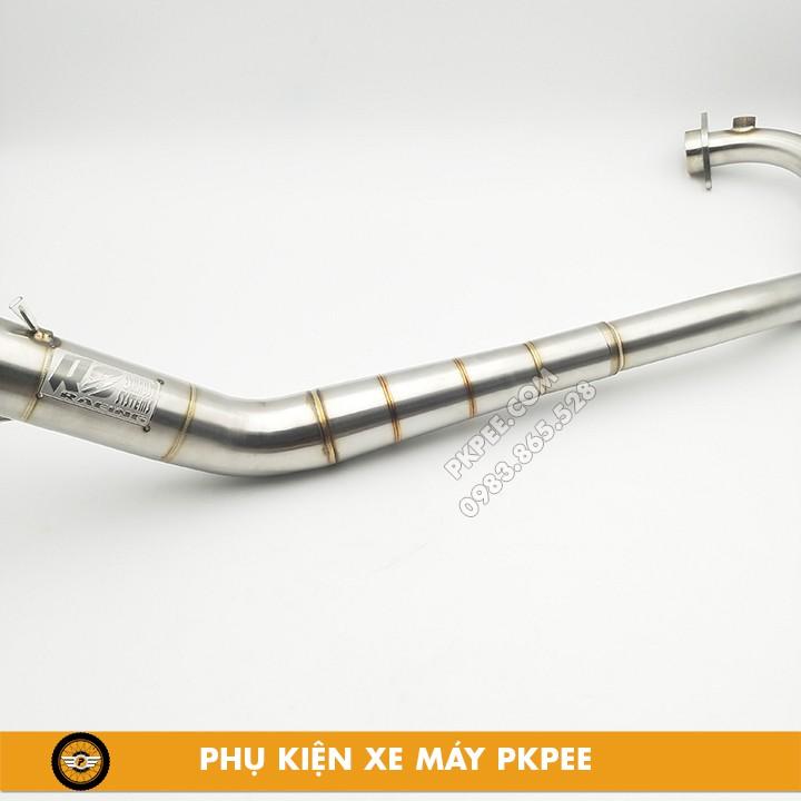 Cổ Pô Tăng R8 Racing 2 Khúc Raider Fi, Satria Fi Bảo Hành Chất Liệu Inox 304 100% Không Bị Sét