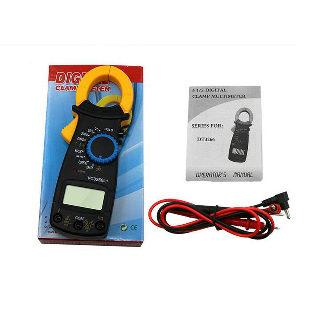 Digital Clamp Meter AC DC Current Voltage Multimeter Temp Volt Amp Tester