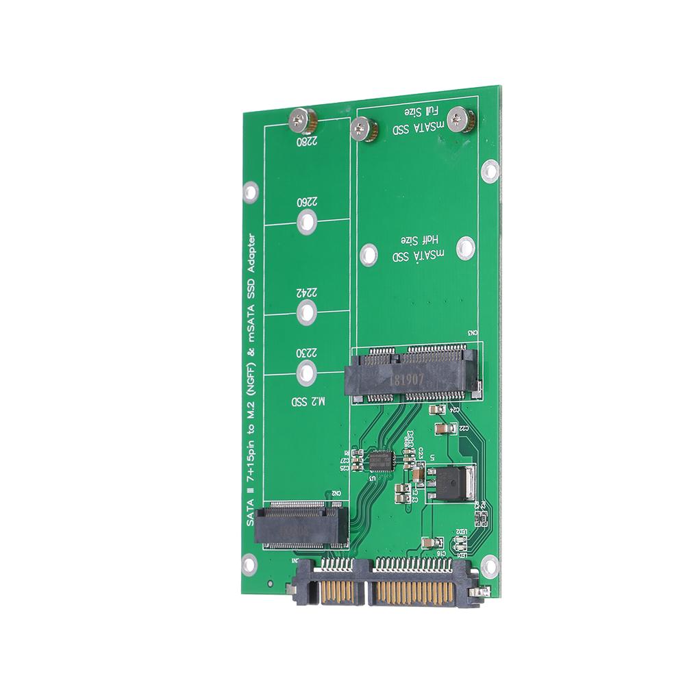 Thẻ chuyển đổi M.2 NGFF sang SATA Hỗ trợ chuyển đổi MSATA SSD sang SATA III 2230 2242 2260 2280
