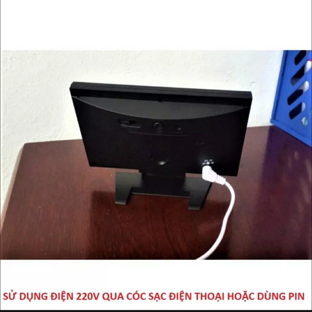 Đồng hồ để bàn màn hình led cảm ứng giọng nói báo thức , báo nhiệt độ nhiều chức năng mẫu mới sang trọng