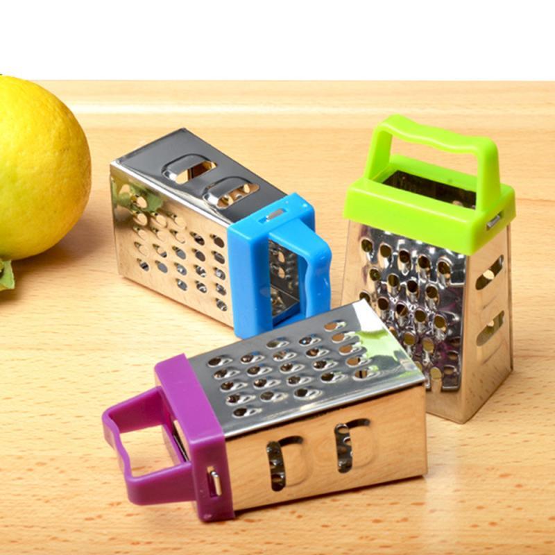 Multifunction Peel Cutter Stainless Steel Mini Four-Sided Grater Planer Fruit Ginger Garlic Grater Slicer Cooking Kitchen Gadget