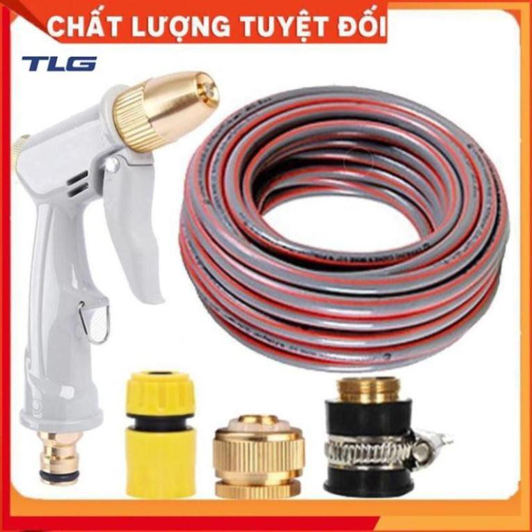 Bộ dây vòi xịt nước tưới cây rửa xe,tăng áp 3 lần, loại 3-5m 206846