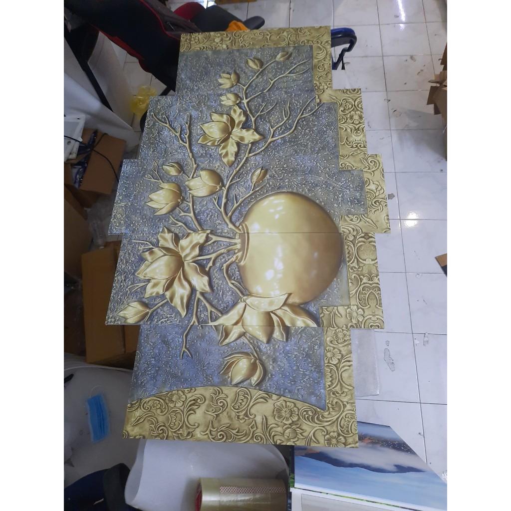Bộ tranh treo tường phong thủy trang trí nội thất đẹp và giá gốc tại xưởng mới nhất thị trường ĐL 51 sen đất tài lộc