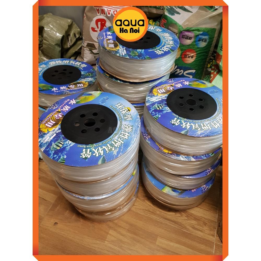 1 mét dây tuyo sủi Oxy CO2 trong suốt chống gập Phi 4 mm - dùng cho máy sủi, cục sủi đĩa hồ cá thủy sinh