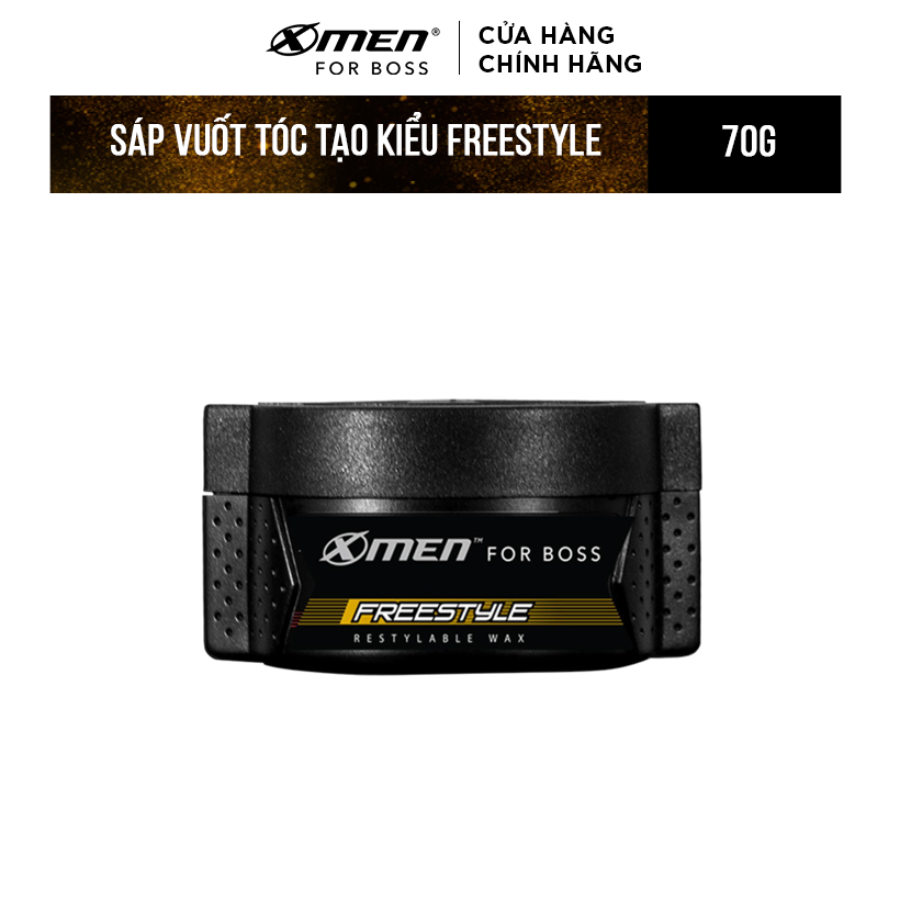 Sáp vuốt tóc X-Men For Boss Wax FREESTYLE - Vuốt nhẹ tự nhiên 70g