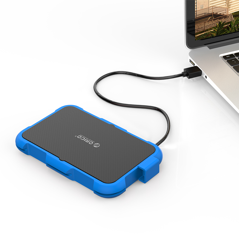 Hộp Đựng Ổ Cứng Di Động HDD Box ORICO 2739U3 ( Màu xanh) USB3.0/2.5 Nhựa ABS+Silica gel - Hàng Chính Hãng