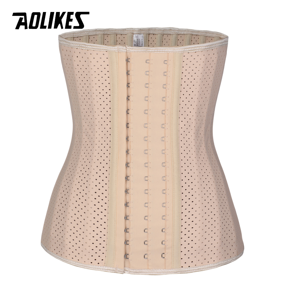 Đai nịt bụng Latex 25 khung thép định hình vòng eo AOLIKES A-5025