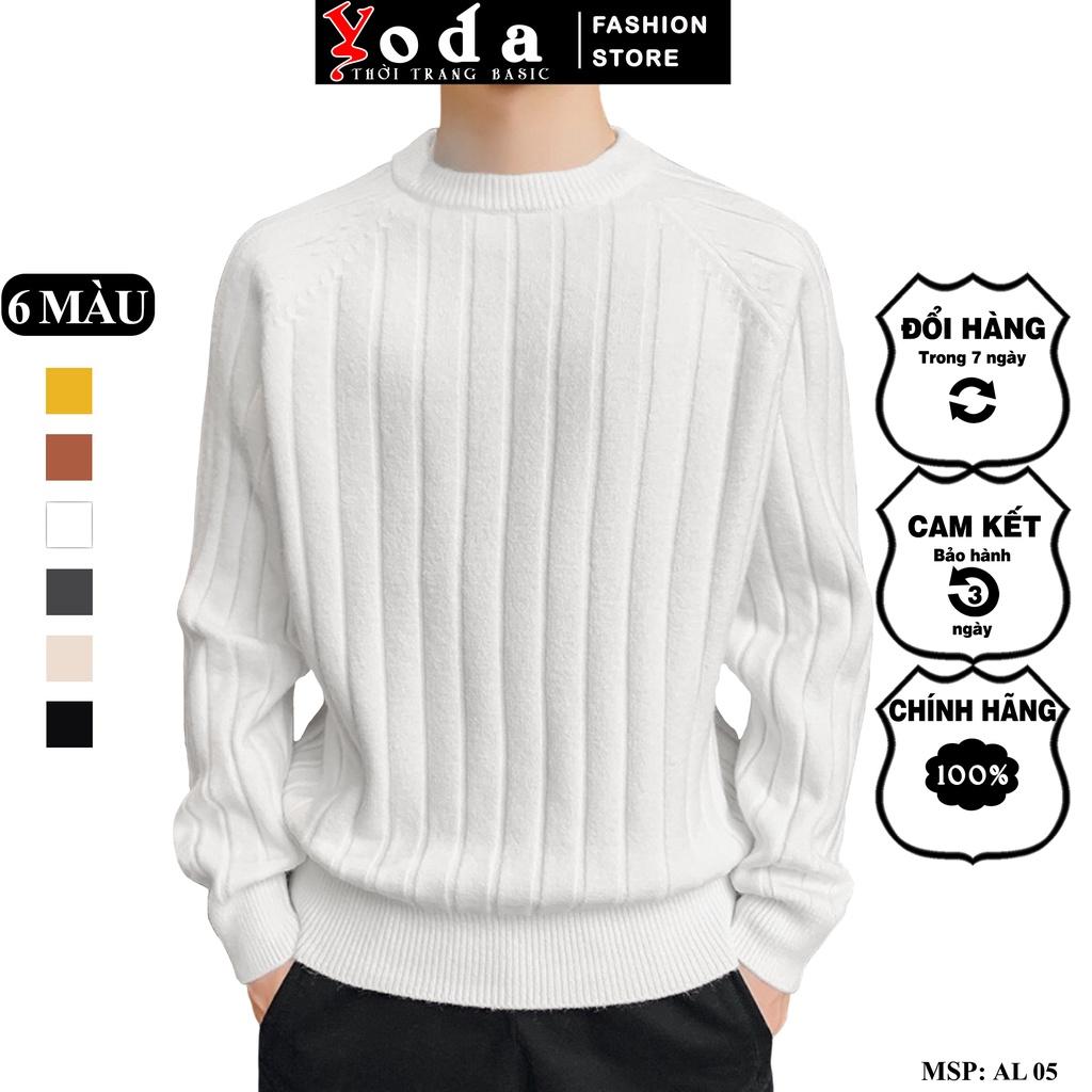 Áo Len Nam Cổ Tròn YODA Dệt Đố Hàng cao cấp sang trọng AL05
