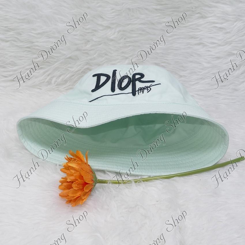 Mũ bucket vành cụp 2 mặt nón bucket vành nhỏ thêu chữ D vải cotton cao cấp phù hợp cả nam và nữ