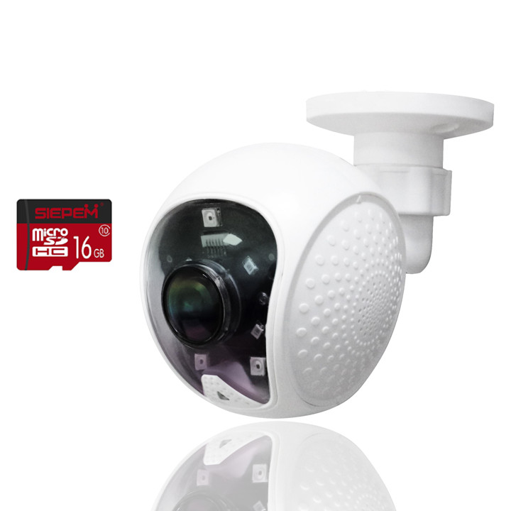 [ TẶNG THẺ 16GB ] Camera Gắn Tường Cố Định Treo Tường Full HD 1080P 2.0Mpx - Hình Ảnh Đẹp - Âm Thanh Đàm Thoại 2 Chiều Rõ Ràng - Nhập Khẩu