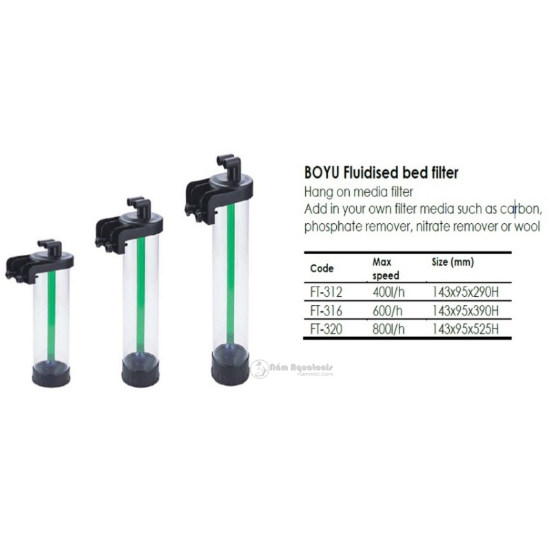 Lò trộn purigen BOUY FT 320 - đảo cát - phụ kiện cá cảnh - shopleo