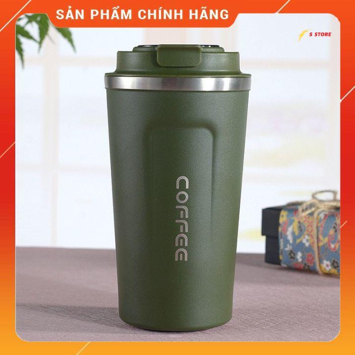 Ly giữ nhiệt cầm tay Coffee hiển thị nhiệt độ,bình giữ nhiệt nhiều màu sắc inox 304 cao cấp 500ml