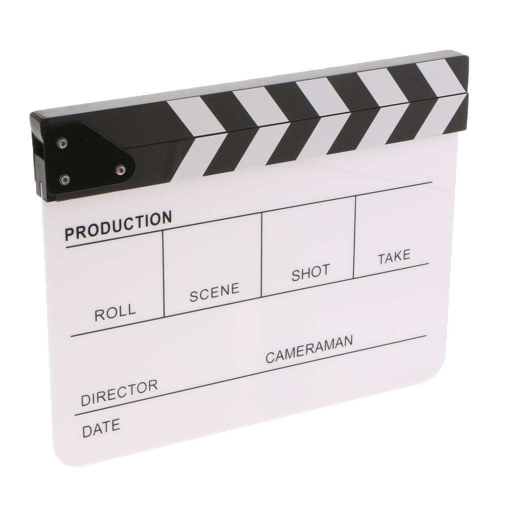 Movie Director Acrylic Dry Erase Slate Scene Prop Clapboard English