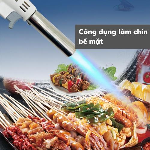 Khò gas mini đa năng tiện lợi đầu khò thép không gỉ chỉnh nhiệt lên tới 1400 độ C cho nấu ăn pha chế bảo hành 1 đổi 1