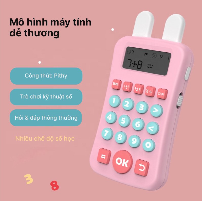 Máy Học Toán Máy Tập Số Học Miêng Tính Nhanh cho Trẻ