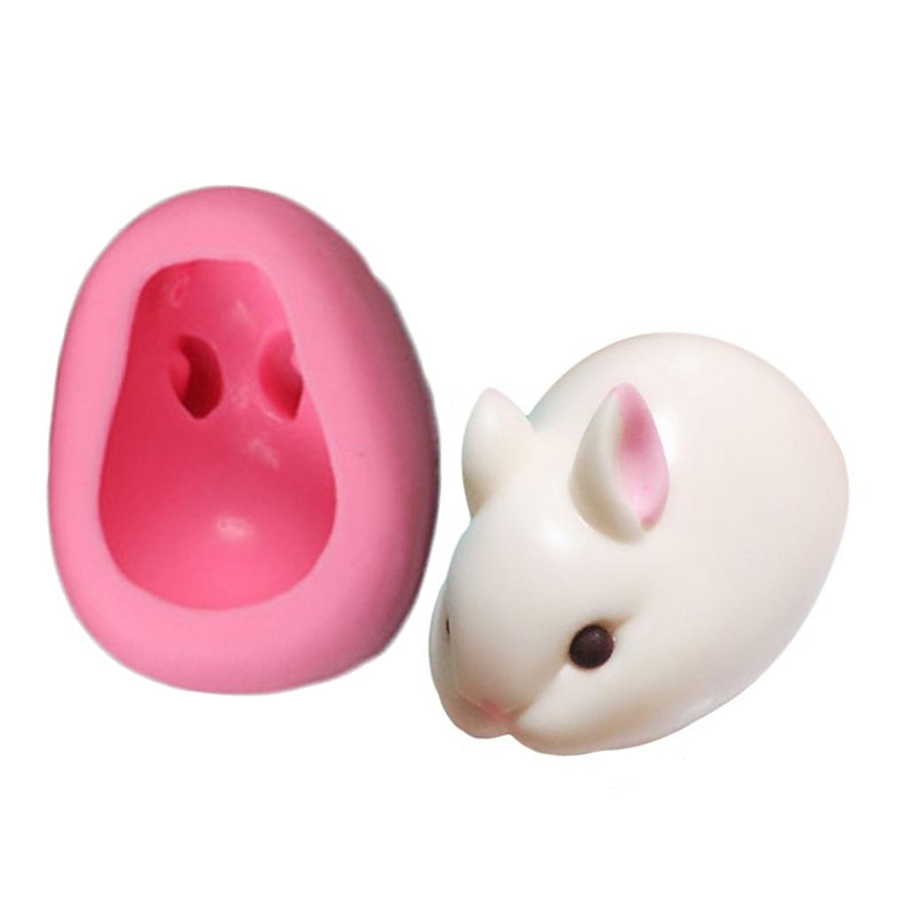 Easter Soap Silicone Khuôn Thỏ Mousse Bánh Sô Cô La Dụng Cụ Trang Trí