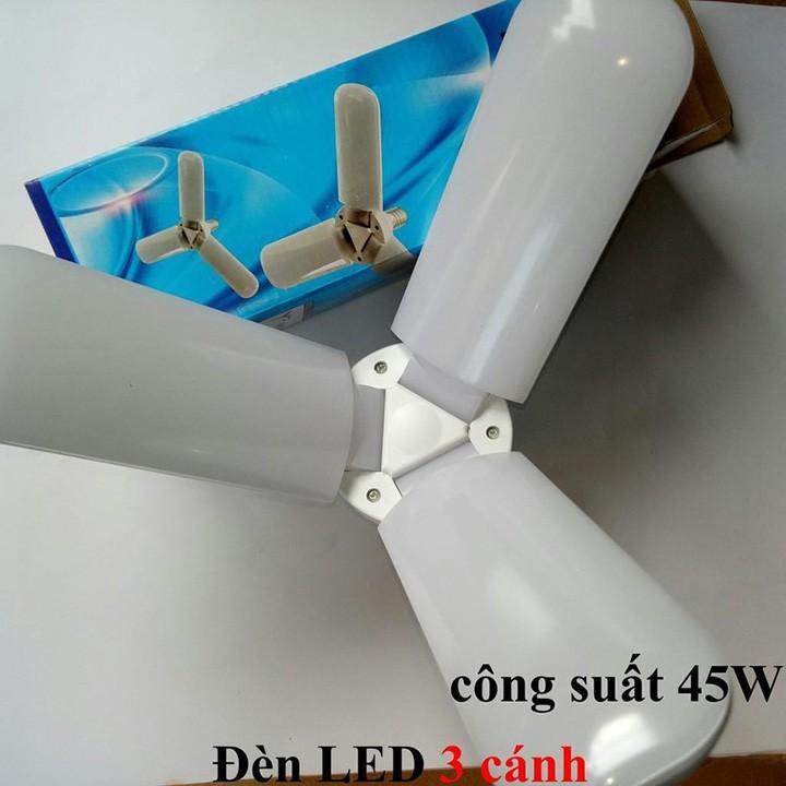 Bóng đèn led hình 3 cánh quạt siêu sáng 45W Sunha - Sử dụng chip led nên đèn phát nhiệt cực thấp, SIGATO2339