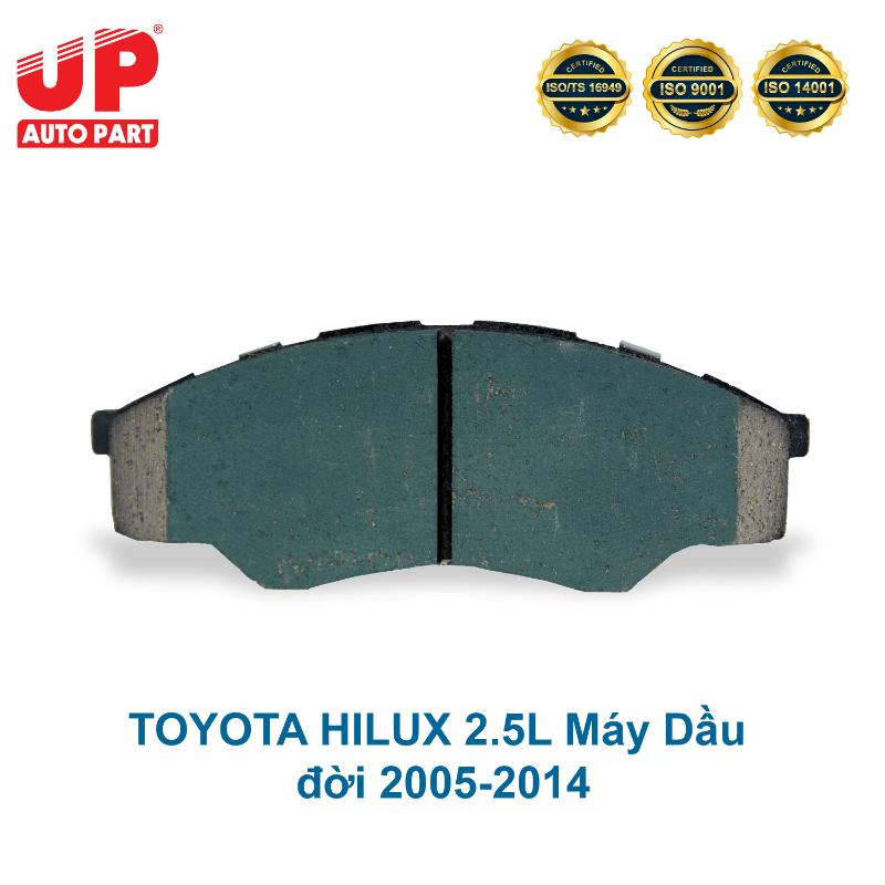 Má phanh bố thắng đĩa trước TOYOTA HILUX 2.5L Máy Dầu đời 2005-2014