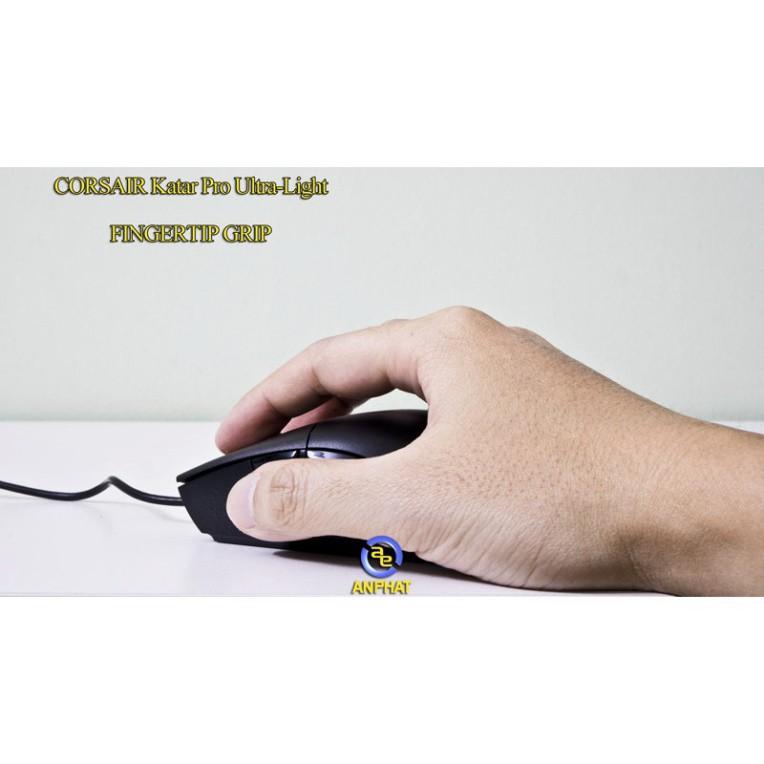 Chuột Gaming USB Corsair Katar Pro Ultra Light (nhẹ 69g, cảm biến cao cấp 12.400dpi, 6 nút với phần mềm tùy chỉnh) - HÀNG CHÍNH HÃNG