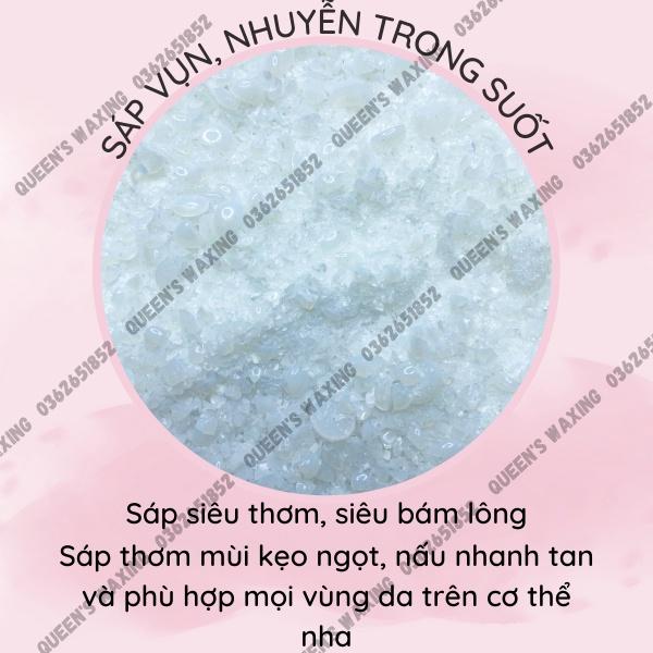 Sáp wax lông loại hũ 200G, 300G, 400G nấu nhanh tan dạng vụn, nhuyễn siêu bám lông tặng kèm que quết sáp