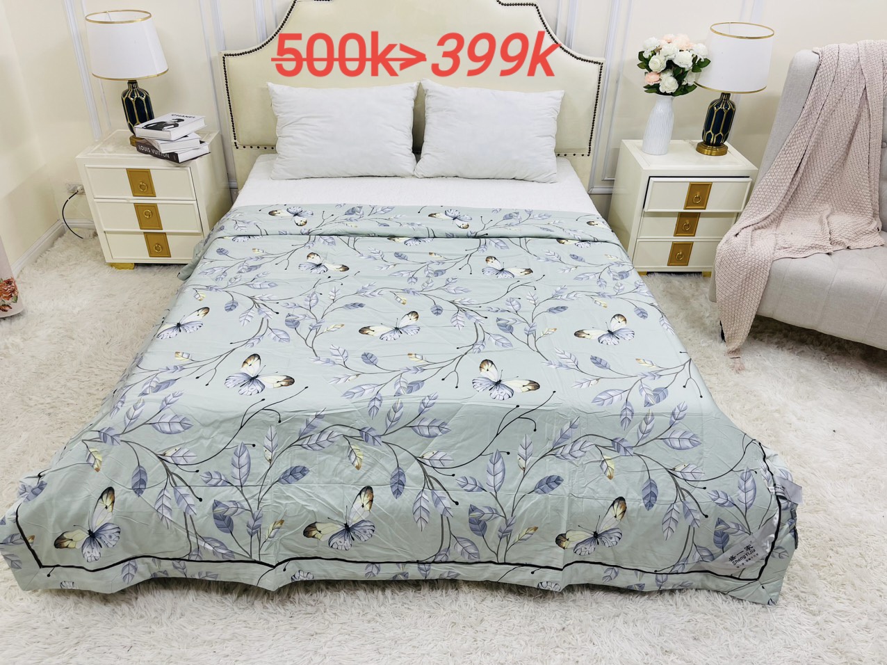"NGÀY CỦA CHĂN LỤA HÈ" siêu Combo:Giảm 20%,mua dồn 10 cái hoàn tiền mặt 10%,bao Ship.