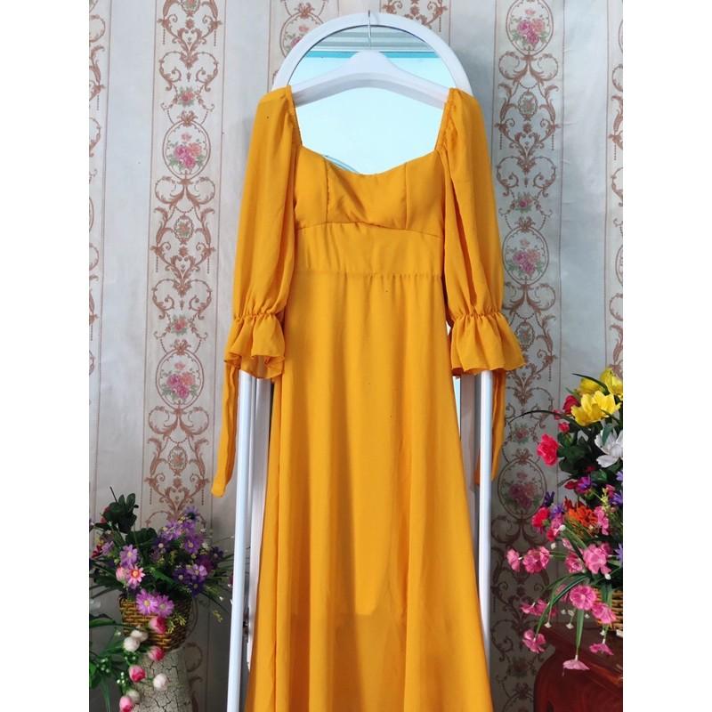 VÁY MAXI CỘT DÂY LƯNG CHỤP HÌNH SIÊU ẢO