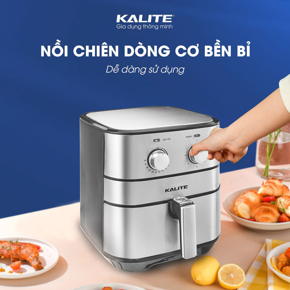 Nồi Chiên Không Dầu KALITE Q5 Thương Hiệu Úc 5.5L Công Suất 1700W - Hàng Chính Hãng