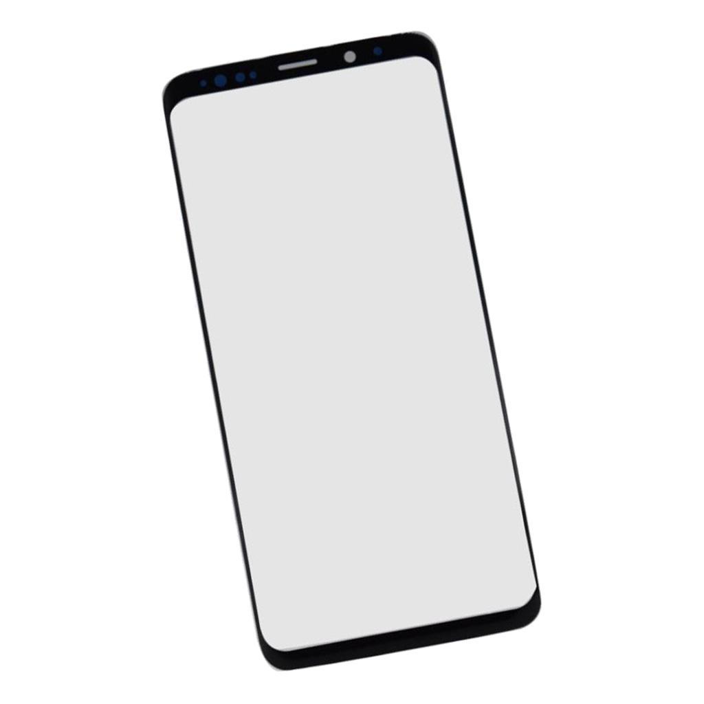 Replacement Front Screen Lens Cover w/ Black Frame for Galaxy S9 G960