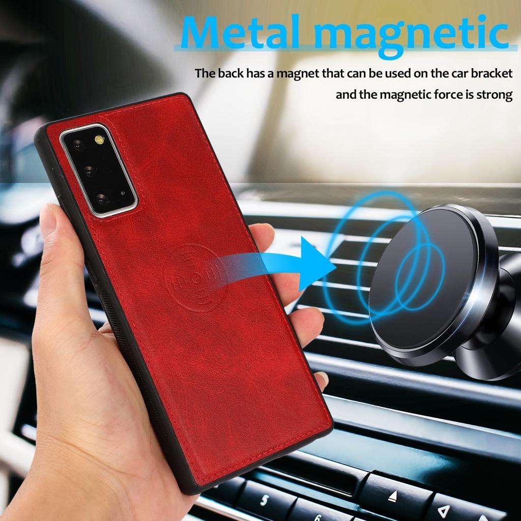 Bao da điện thoại nắp lật da TPU 2 trong 1 phối ví cho Samsung Galaxy Note10+ Note 9 Note20 Ultra Note10 Lite